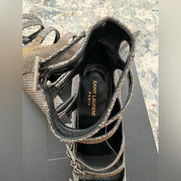 NEW Saint Laurent Babies Block Heel Sandals - Picture 5 of 9